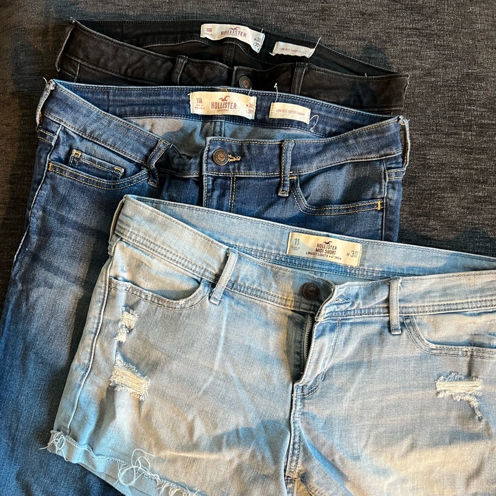 Hollister Skinny Jeans and Shorts Size 11